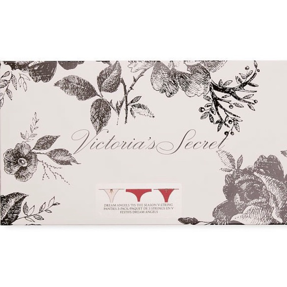 VS DREAM ANGELS 3-Pack Festive V-String Panties - Picture 11 of 13